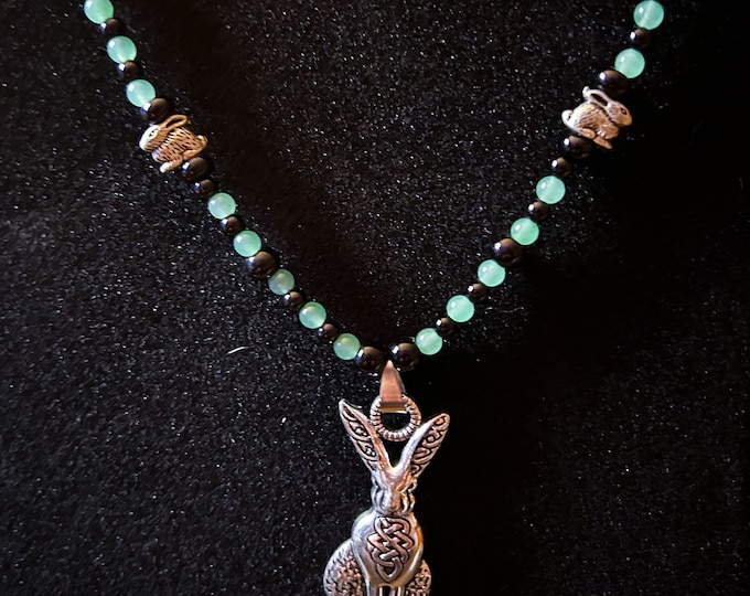 Bunny/Rabbit  Spirit Animal Celtic Wicca Witch Pagan Neckace