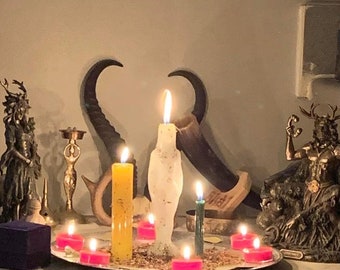 Custom Candle Spell Work - Wicca Wiccan Pagan Magic- Spell Work Candle Magic