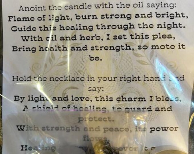 Healing Necklace Spell Kit