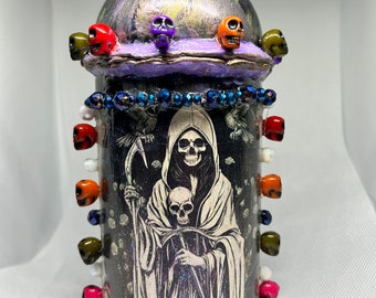 CHARGED SPIRIT BOTTLE Santa Muerta Altar Bottle