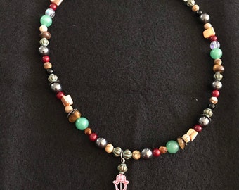 HAMSA/Evil Eye Protection Hematite Tigers Eye