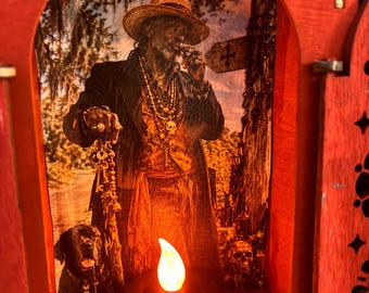 Papa Legba mini devotional altar