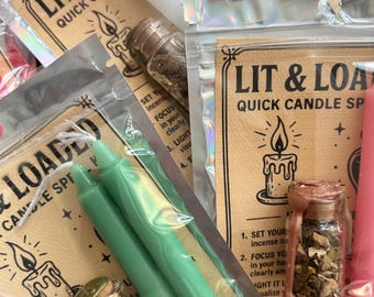 Lit and Loaded Quick Spell Candle Kit