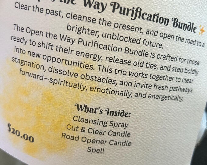 Open the Way Purification Bundle
