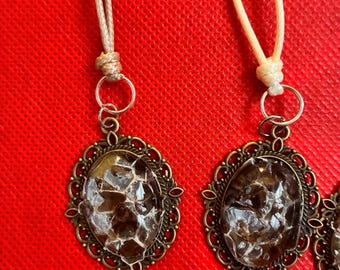 Rattle Snake Shed Skin Necklace Eternal Coil