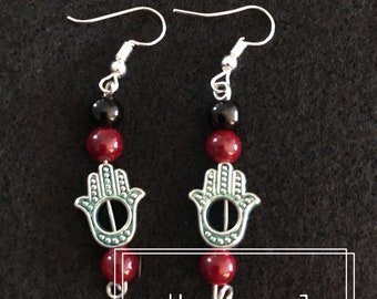 Hamsa Earrings