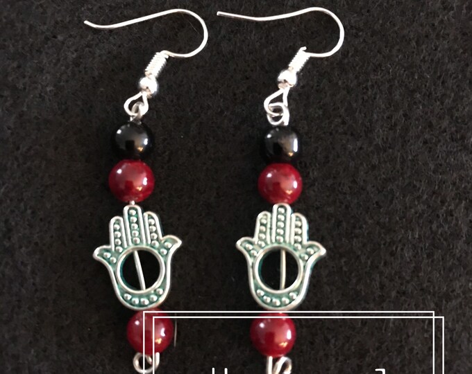 Hamsa Earrings