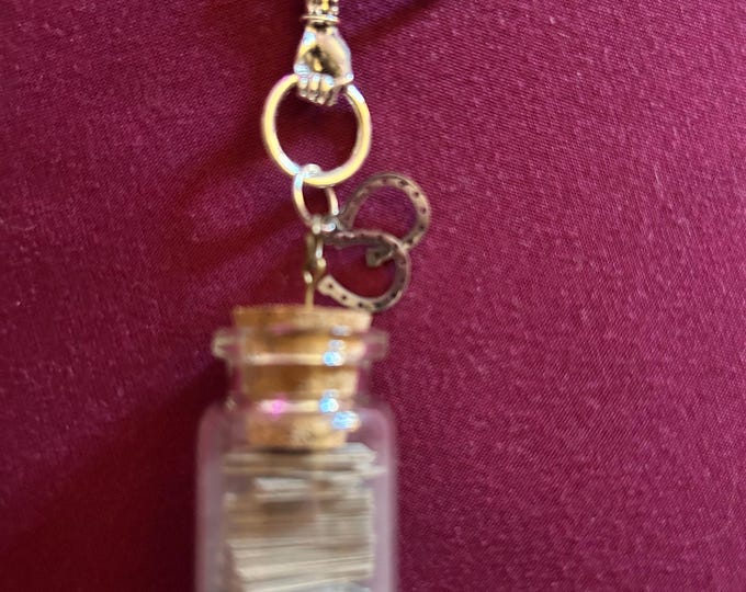 Money Drawing Good Luck Charm Pendant 20” necklace