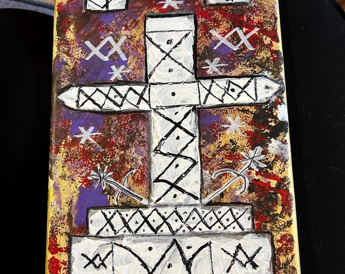 Baron Samedi Painting Silver Foil