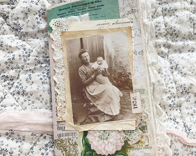 Evelyn Shabby Chic Journal Vintage Handmade Junk Journal - Etsy