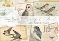 Part 2 Graceful Birds Vintage Ephemera A4 Paper Pack - Junk Journal Printables (Digital Download)