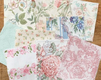 Vintage Floral Fabric Bundle Bed Linen Fabrics