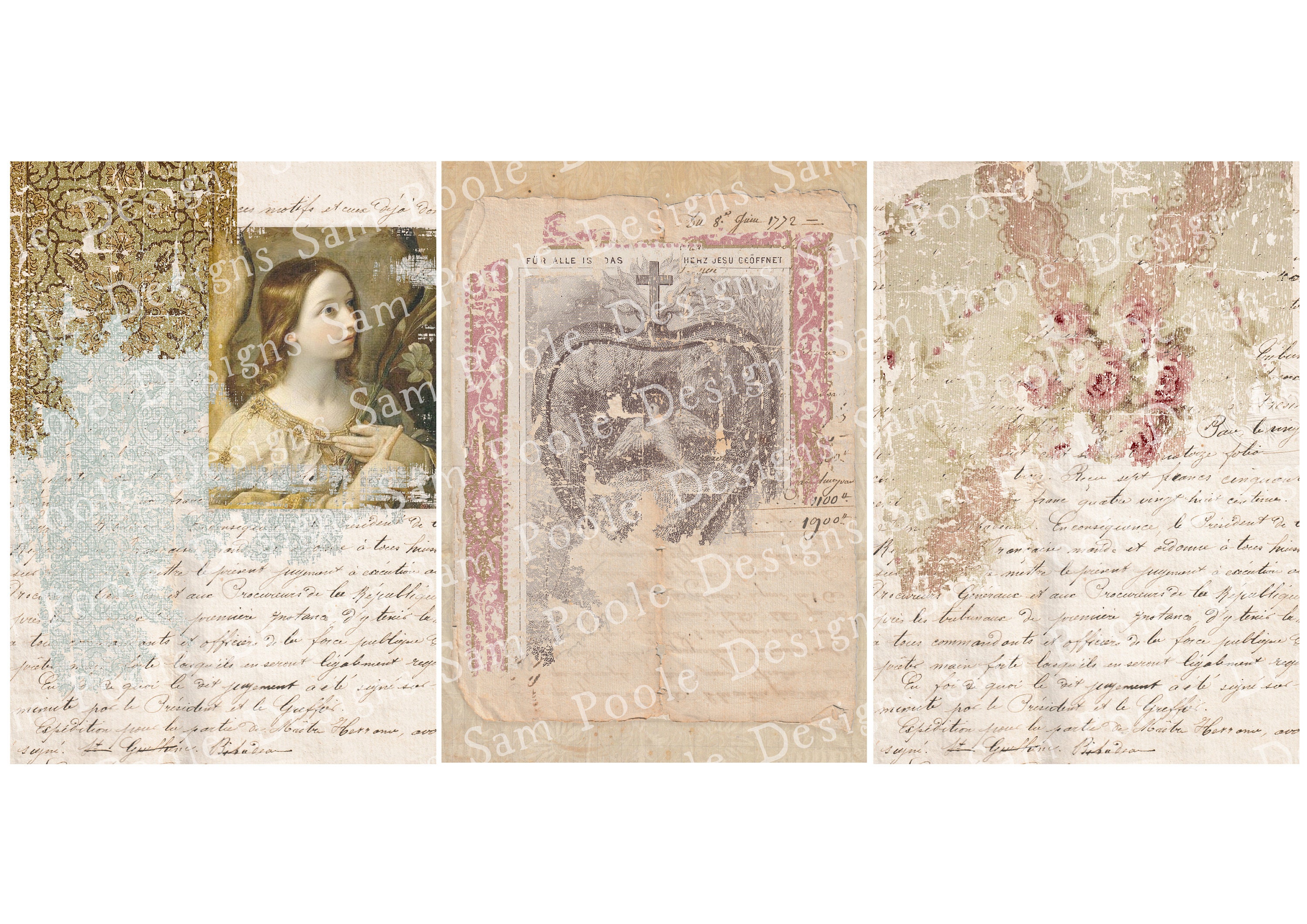 Prayer Religious Kit Vintage Junk Journal A4 Paper Collection - Etsy