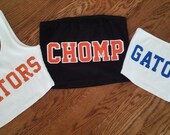 College Tube Top Tailgating Top Strapless Tube Top One Shoulder Solid Crop Top Dukes Gokies Cocky Bulldogs Gators Dawgs Tigers Chomp
