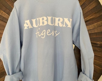 auburn crewneck sweatshirt comfort colors