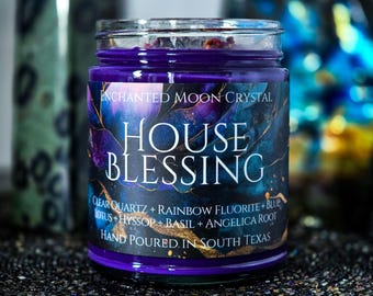 House Blessing Candle | Spiritual Healing | Manifesting | Energy Cleanse | Clear Negativity | Peaceful Home | Sacred Space | Calming Energy