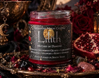 Lilith Goddess Candle, Mother of Demons, Ancient Dark Feminine Archetype, Witchcraft Ritual Spell, Lilitu