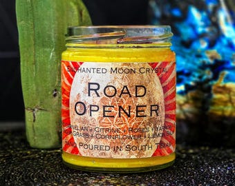 Road Opener Candle, Luck Prosperity Success Ritual, Manifesting Ritual, Intention Candle, Remove Obstacles, Abundance Spell