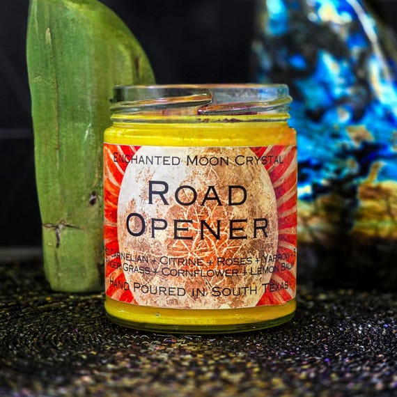 Road Opener Candle, Luck Prosperity Success Ritual, Manifesting Ritual, Intention Candle, Remove Obstacles, Abundance Spell