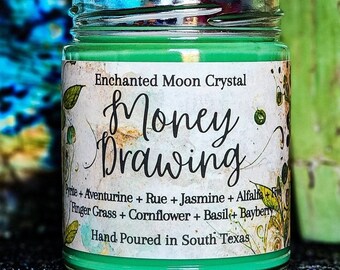 Money Drawing, Abundance Candle, Money Spell, Witchcraft Candle, Hoodoo, Prosperity, Luck Spell, Fast Money Spell, Intention Candle, Manifet