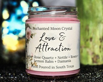 Love and Attraction Candle, Intention Candle, Love Spell, Come to me, Fidelity Spell, Irresistible Attraction Spell, Magnetic Attraction