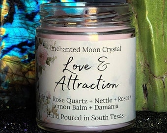 Love and Attraction Candle, Intention Candle, Love Spell, Come to me, Fidelity Spell, Irresistible Attraction Spell, Magnetic Attraction