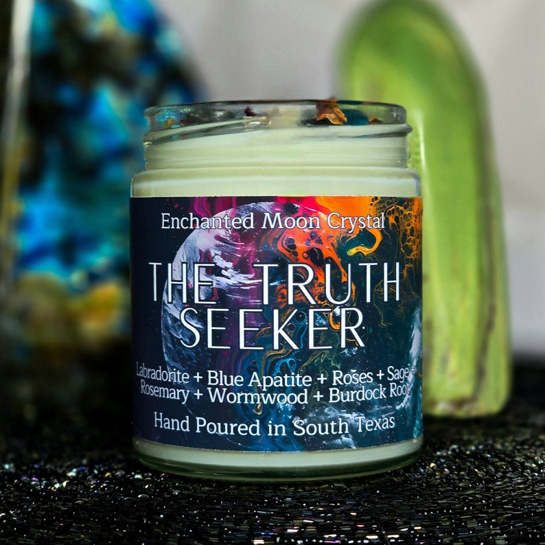 The Truth Seeker Candle, Remote Viewing, Intuition, Lift The Veil, Discernment, False Paradigms, Ancient Mysteries, Censored History image 6