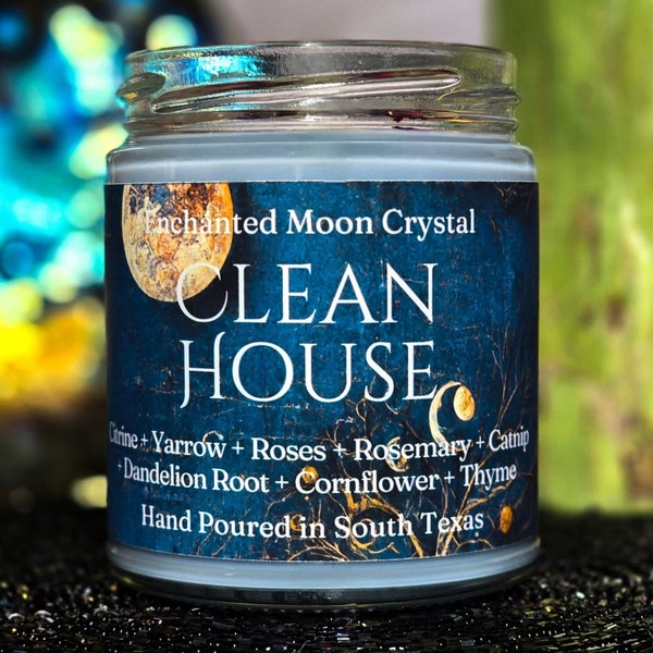 Clean House Candle, Spiritual Cleanse, Healing Energy, Positive Space, Energy Cleanse, Intention Candle, Home Cleanse , Clear Negativity