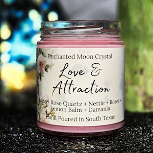 Love and Attraction Candle, Intention Candle, Love Spell, Come to me, Fidelity Spell, Irresistible Attraction Spell, Magnetic Attraction image 4