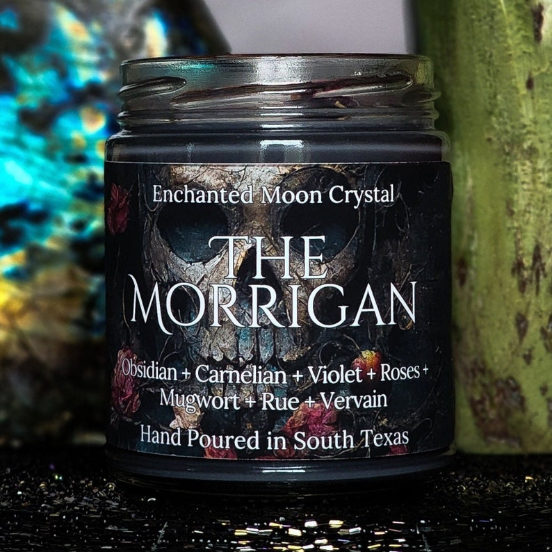 The Morrigan Candle, Goddess of War, Pagan Goddess, Dark Feminine, Celtic Goddess, Shapeshifter, Powerful Protection, Great Queen, Pagan image 4