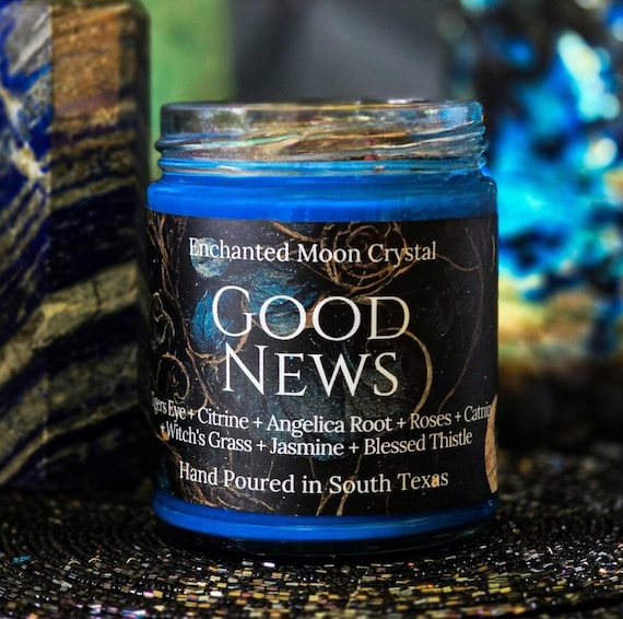 Good News Intention Candle, Positive Energy, Manifesting, Good Luck Spell, Clear Negativity