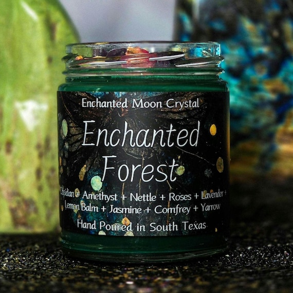 Enchanted Forest Candle | Faery Spirits | Elemental Magic | Inner Child Healing | Spiritual Guidance | Grounding Ritual | Heart Chakra