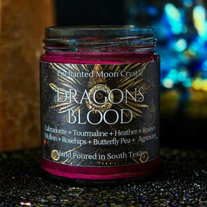 Dragons Blood Candle, Witchcraft Candle, Powerful Dragon Energy, Manifest Sacred Fire, Spiritual Protection, Dragon Magic, Esoteric Wisdom