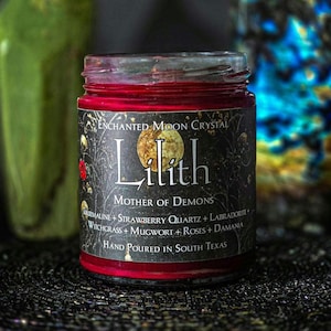 Lilith Ritual Spell Candle, Mother of Demons, Dark Goddess, Dark Feminine, Ancient History, Witchcraft Supplies, Sumerian Deity Invocation