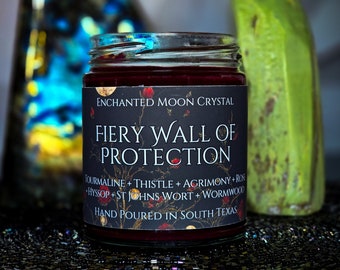 Fiery Wall of Protection, Spell Candle, Powerful Protection, Curse Removal, Witchcraft Supplies, Banishing, Protection Spell, Uncrossing