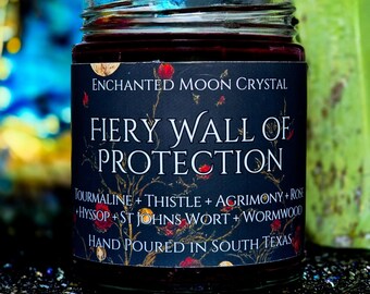 Fiery Wall of Protection, Spell Candle, Powerful Protection, Curse Removal, Witchcraft Supplies, Banishing, Protection Spell, Uncrossing