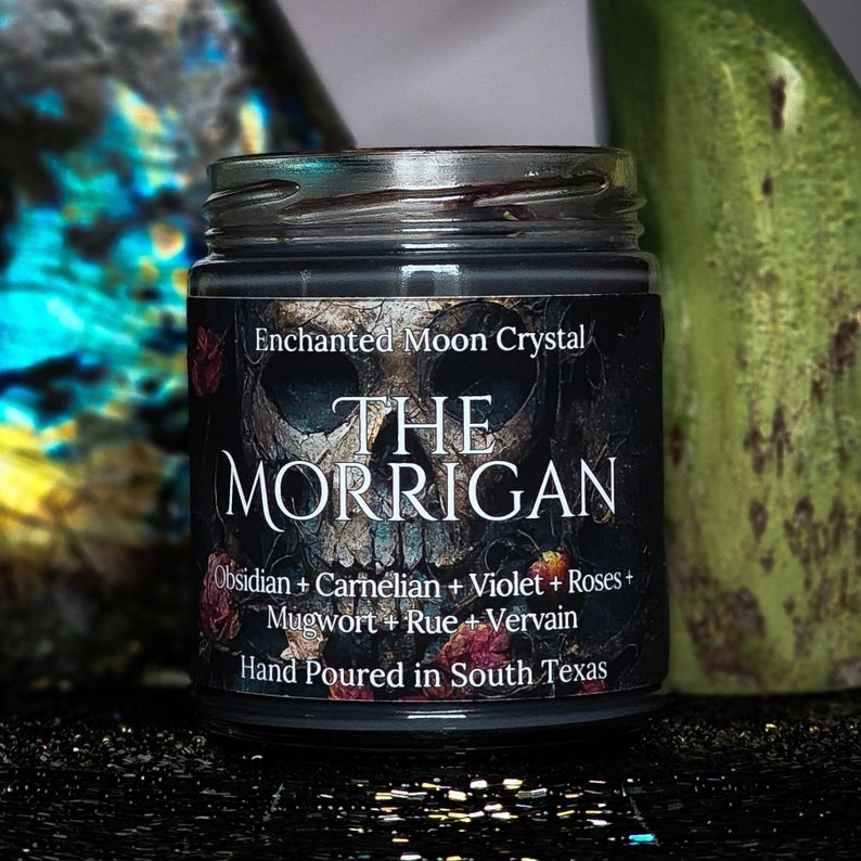 The Morrigan Candle, Goddess of War, Pagan Goddess, Dark Feminine, Celtic Goddess, Shapeshifter, Powerful Protection, Great Queen, Pagan image 6