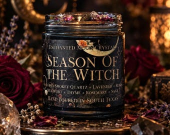 Season of the Witch Candle, Samhain, Intention Candles, Grounding and Meditation, Protection, Witch's Brew