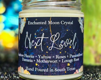 Next Level Candle, Spiritual Candle, Third Eye Awakening, Channeling, Lucid Dreaming, Kundalini, Ascension, Remote Viewing, Spiritual Wisdom