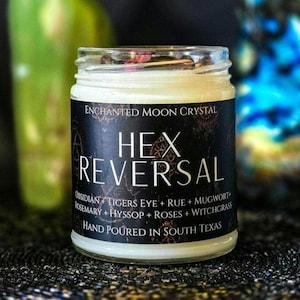Hex Reversal Candle, Black Magic Reversal, Psychic Protection Spell, Witchcraft Supplies, Block Psychic Attack, Return To Sender, Evil Eye