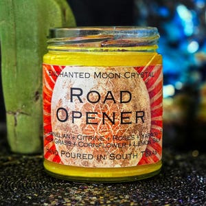 Road Opener Candle, Hoodoo Candle, Remove Blocks, Abundance Candle