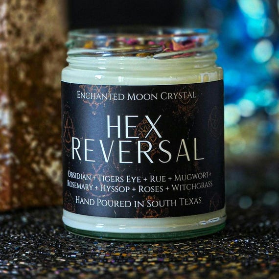 Hex Reversal Candle, Black Magic Reversal, Psychic Protection Spell, Witchcraft Supplies, Block Psychic Attack, Return To Sender, Evil Eye