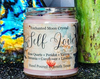 Self Love Candle, Confidence Spell,  Self Care, Divine Feminine, Empath Healing, Positive Energy, Emotional Healing, Inner Peace, Relaxation