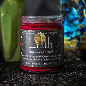 Lilith Ritual Spell Candle, Mother of Demons, Dark Goddess, Dark Feminine, Ancient History, Witchcraft Supplies, Sumerian Deity Invocation