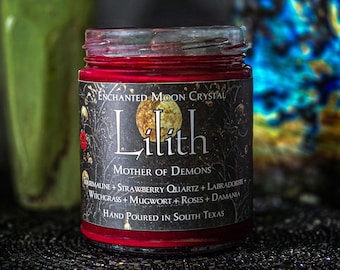 Lilith Ritual Spell Candle | Dark Goddess | Dark Feminine | Ancient History | Witchcraft Supplies | Sumerian Deity Invocation