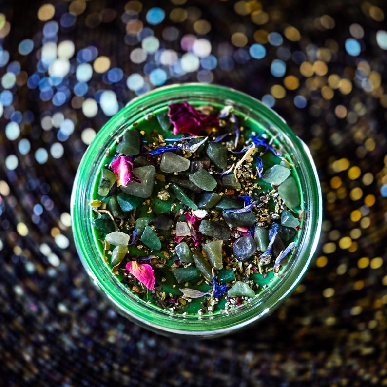 Money Drawing Intention Candle | Witchcraft Supplies | Wealth | Success | Abundance Spell | Hoodoo | Manifesting Ritual | Law of Attraction image 8