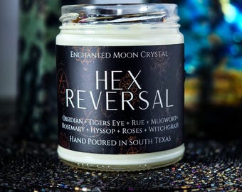 Hex Reversal Candle, Black Magic Reversal, Psychic Protection Spell, Witchcraft Supplies, Block Psychic Attack, Return To Sender, Evil Eye