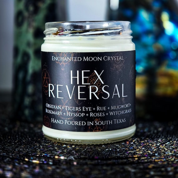 Hex Reversal Candle | Black Magic Reversal | Protection Spell | Witchcraft Supplies | Block Psychic Attack | Return To Sender | Evil Eye
