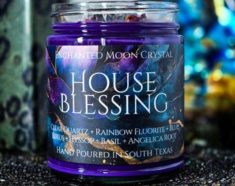House Blessing Candle, Spiritual Healing, Manifesting, Energy Cleanse, Clear Negativity, Peaceful Home, Sacred Space, Calming Energy