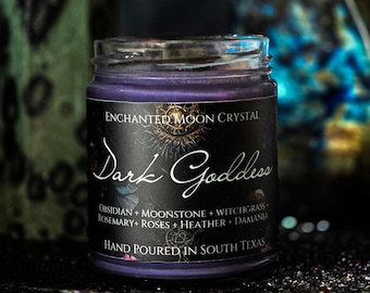 Dark Goddess Candle | Inner Strength | Deep Healing | Archetype | Witchcraft Supplies | Invocation Candle | Spiritual Awareness